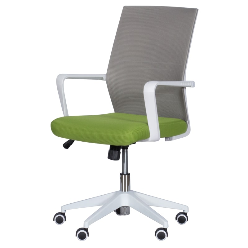 Работен офис стол 7044 сив-зелен carmen